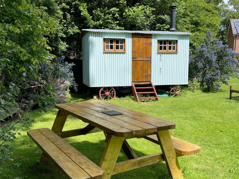 Shepherd’s Hut at Fernwood Glamping